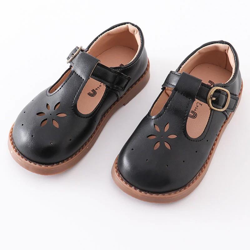 Black vintage appleseed mary jane shoes