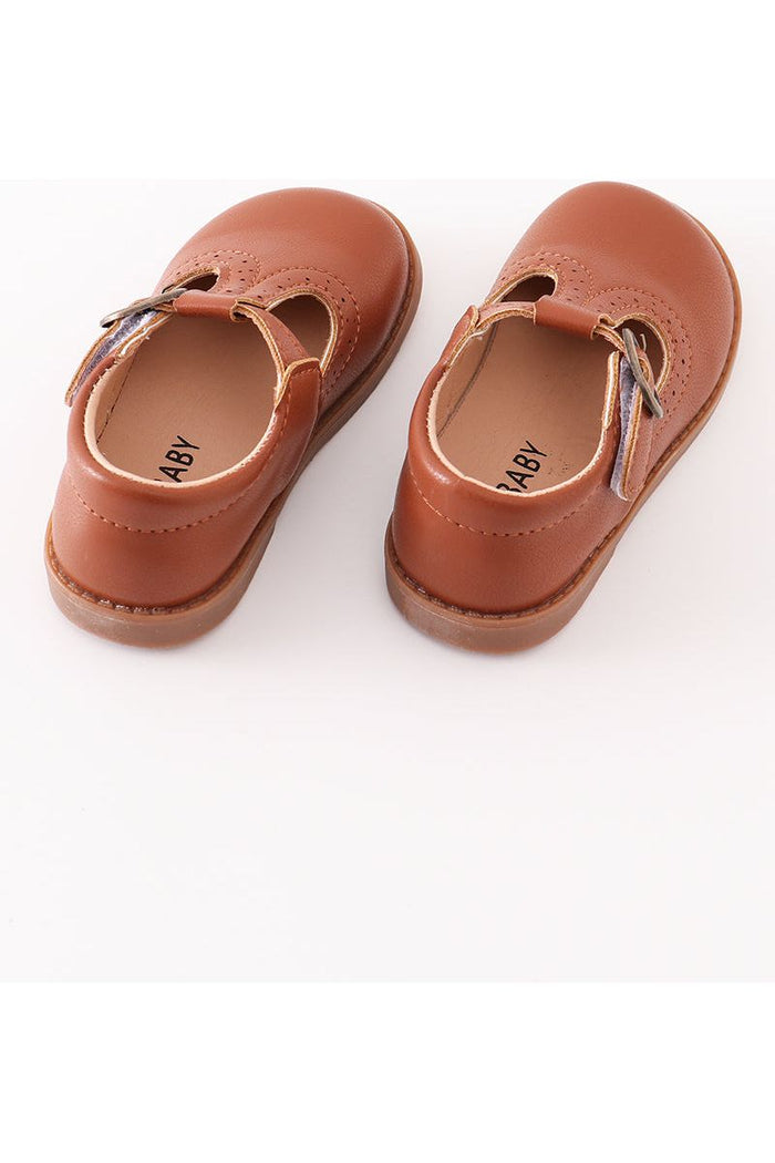 Brown vintage leather shoes