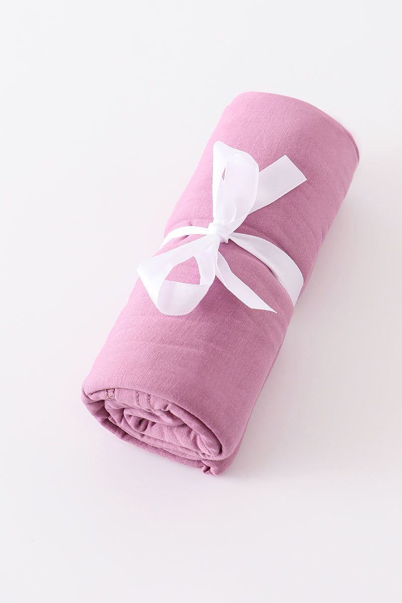 Lilac baby bamboo swaddle blanket