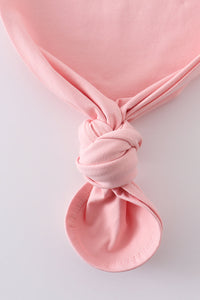 Pink head band baby gown