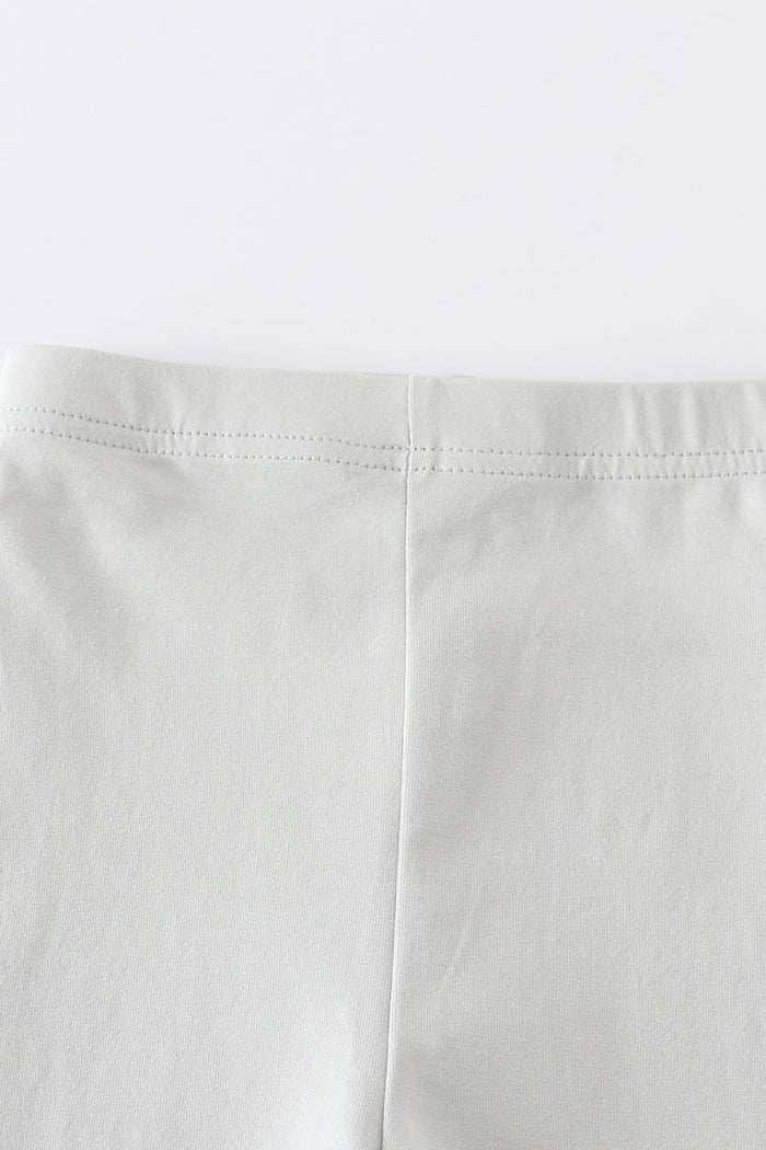 Mint ruffle double layered pants