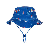 Baby Boy Rash guard Swim Set - Light Blue Sail with Hat
