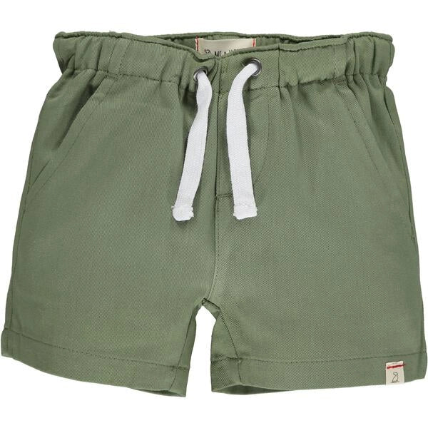 Khaki Green Hugo Twill Shorts