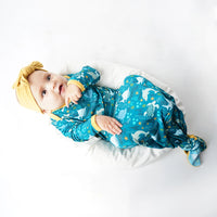 Ocean and Friends Bamboo Gown and Hat Newborn Baby