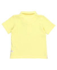 Yellow Pique Short Sleeve Polo Shirt