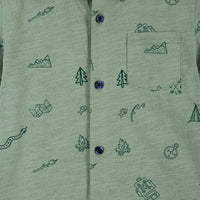 Short Sleeve Knit Button-down Shirt  Outdoor Adventurer