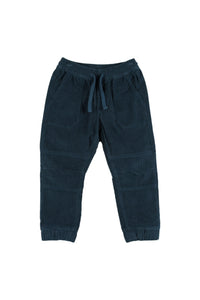 Boy's corduroy jogger pants with elastic waist