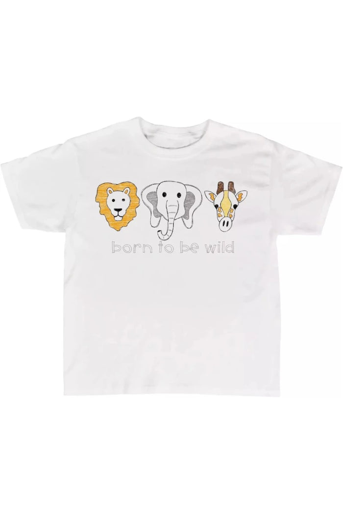 Born to Be Wild Zoo T-shirt (Unisex) - Doodlebug Kidz